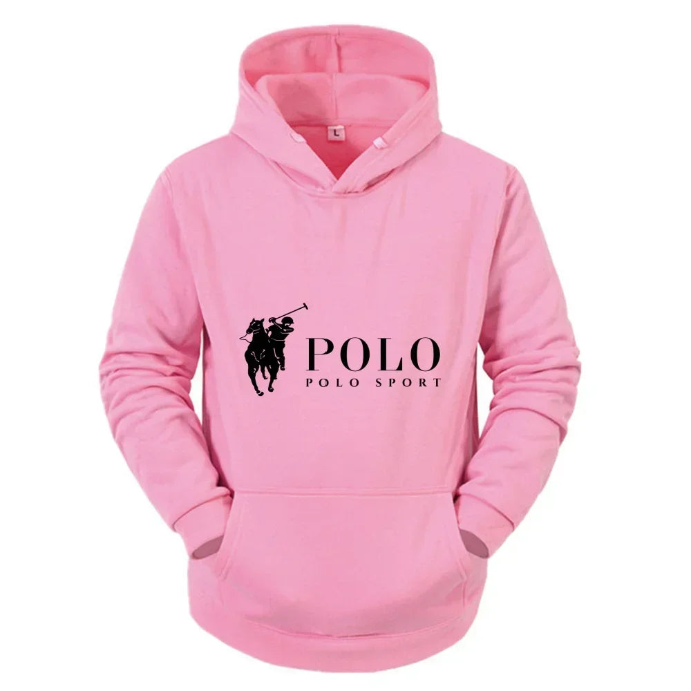 Men's POLO Printed  casual Hoodie
