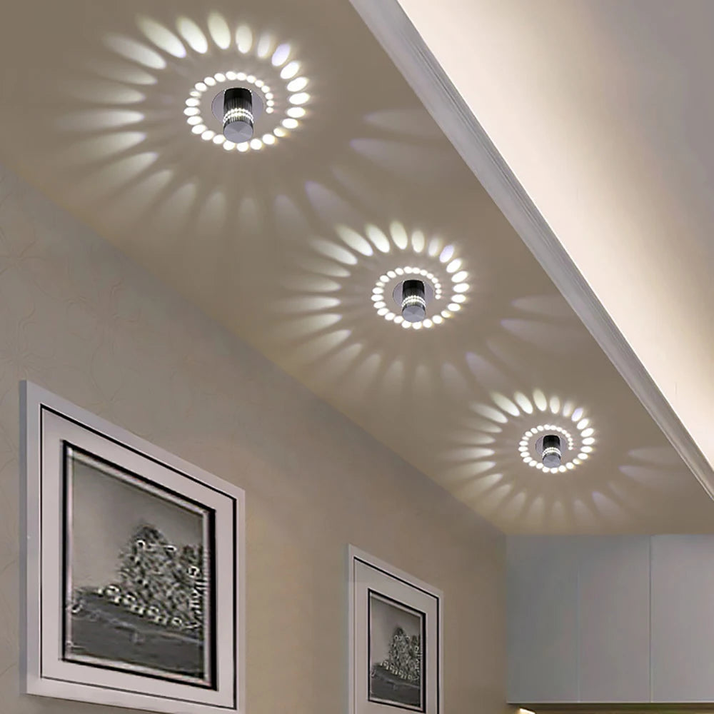 LED Spiral  Wall Light