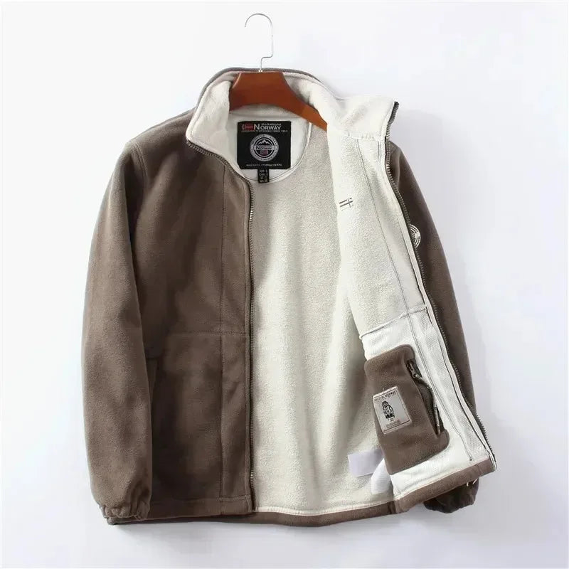 New Men's  Fleece Casual Jacket