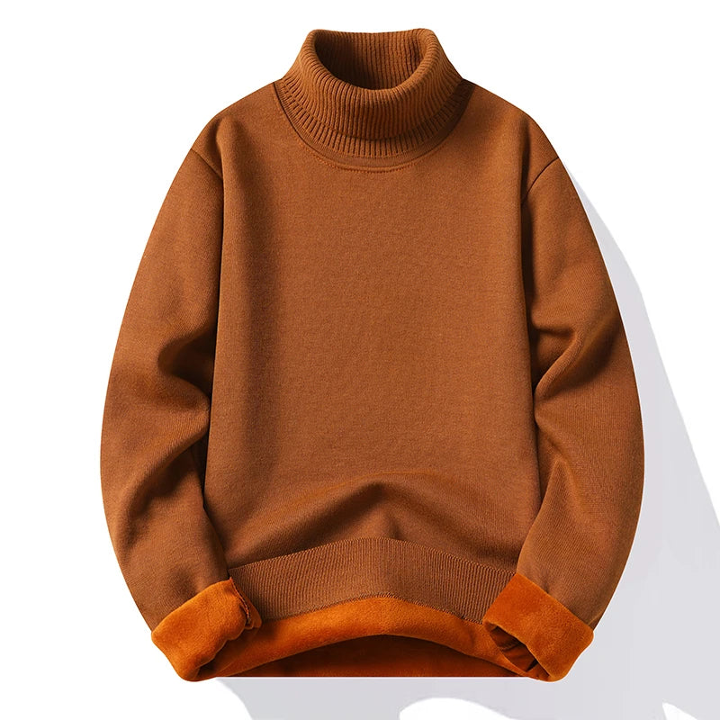 Men's Knitted Turtleneck Sweat Shirt