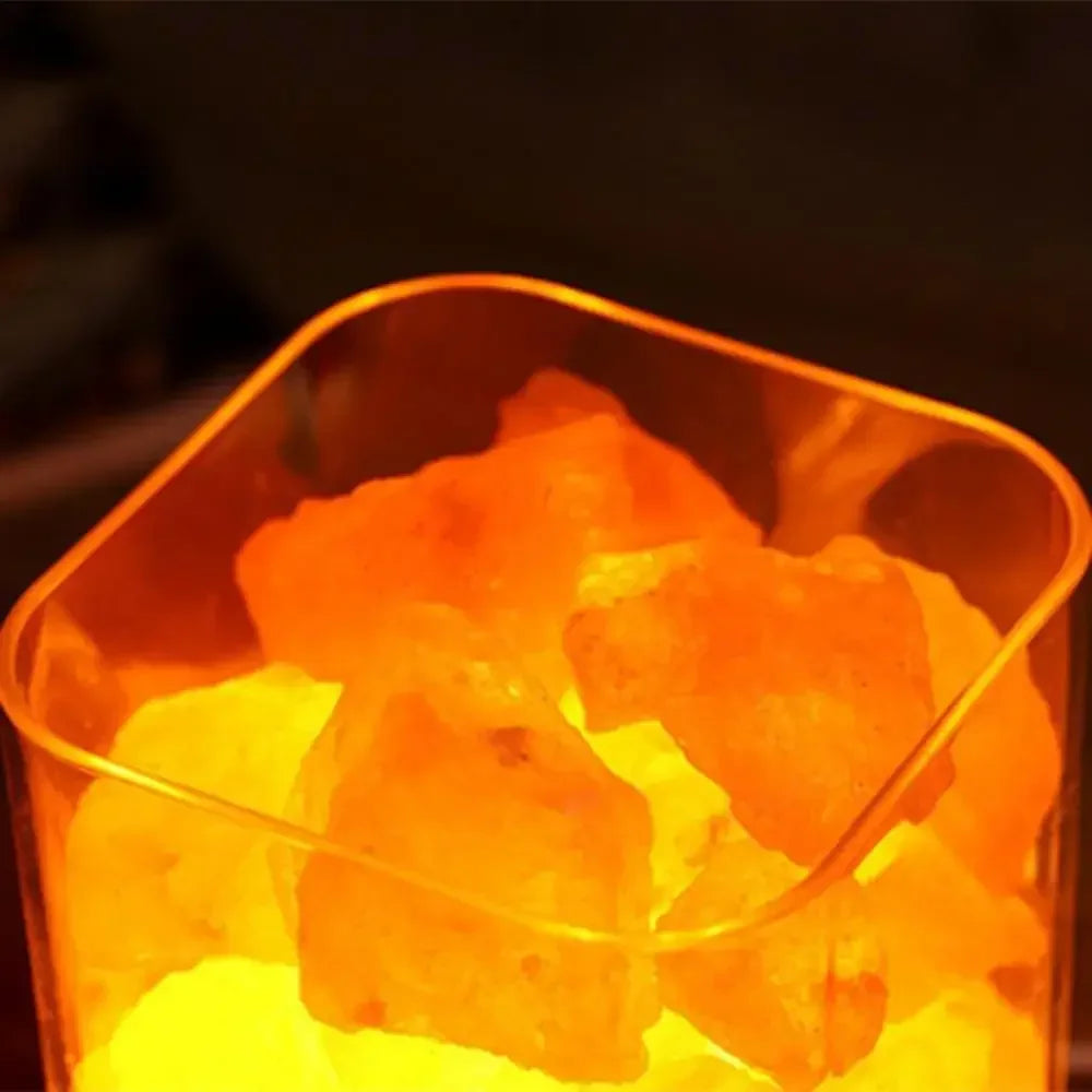 Himalayan Crystal Salt Stone Night Light Lamp
