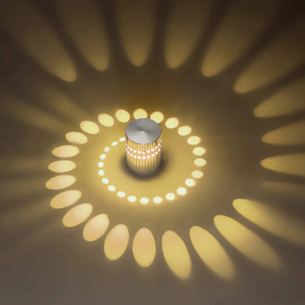 LED Spiral  Wall Light