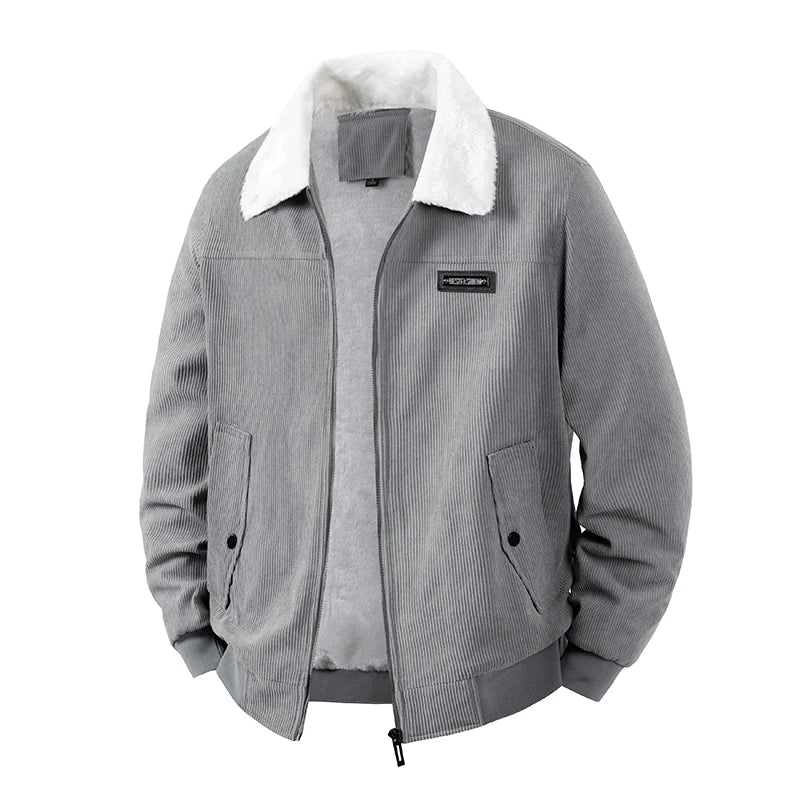 Men's Fleece-Lined Corduroy Jacket