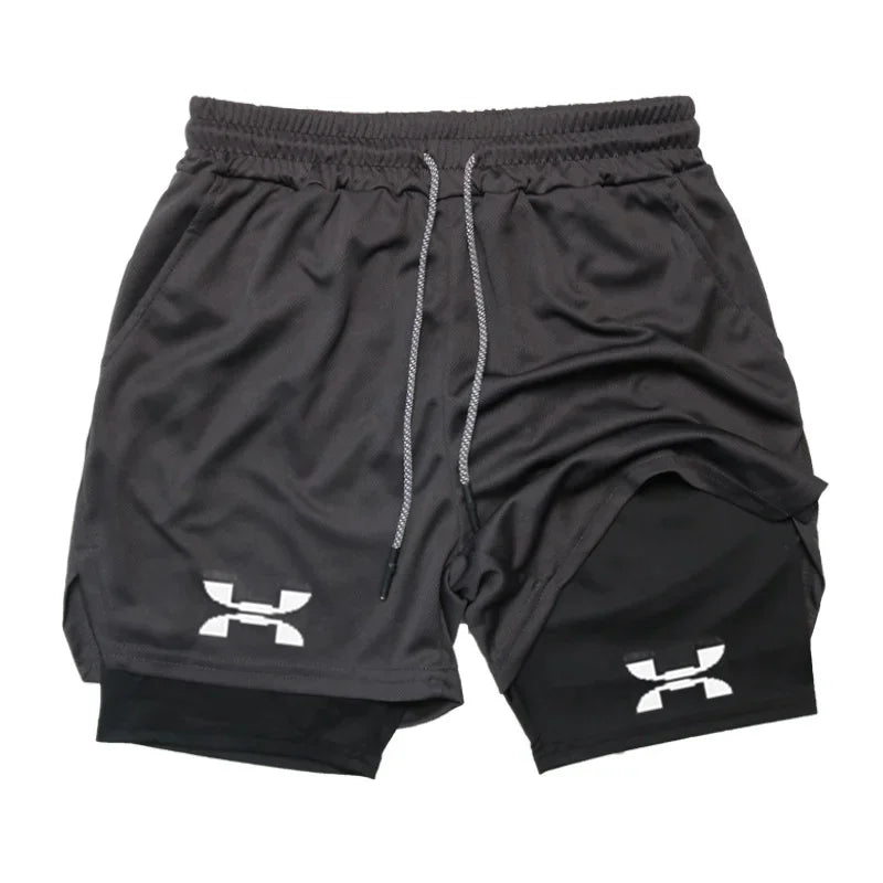 New Running Shorts Men Gym Sports Shorts 2 In 1