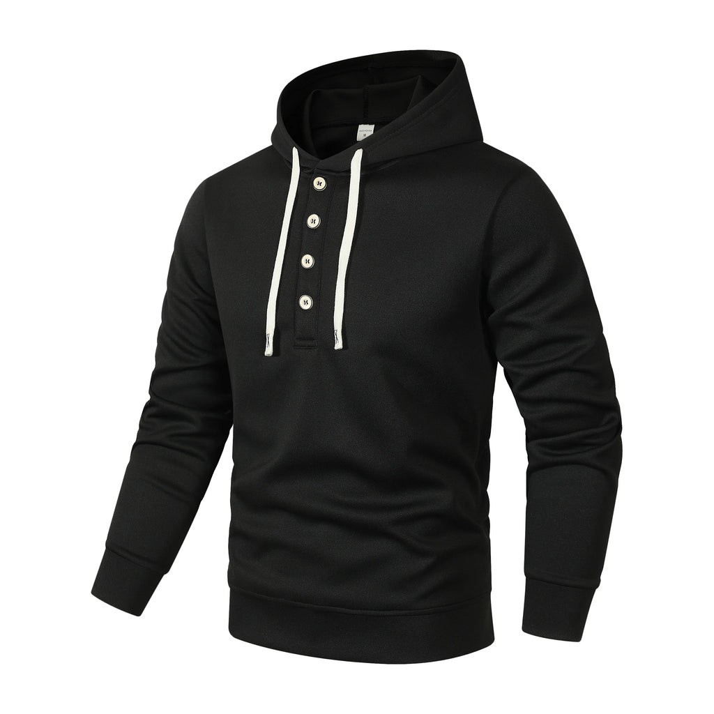 Men's Four button hoodie