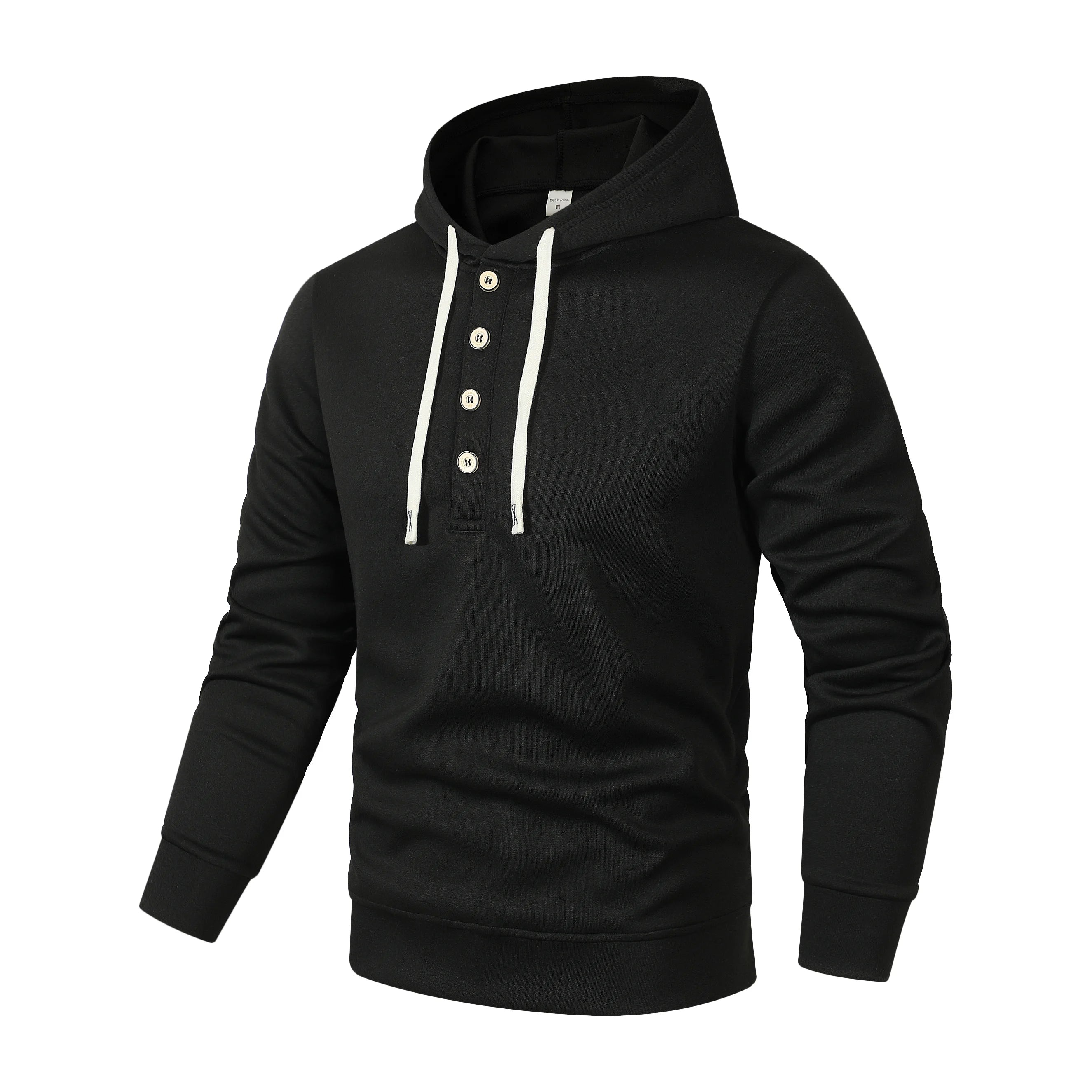 Men's Four button hoodie