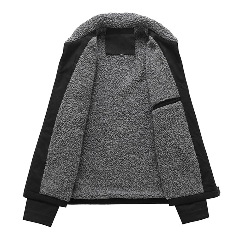 Men's  Suede Fleece-Lined Jacket