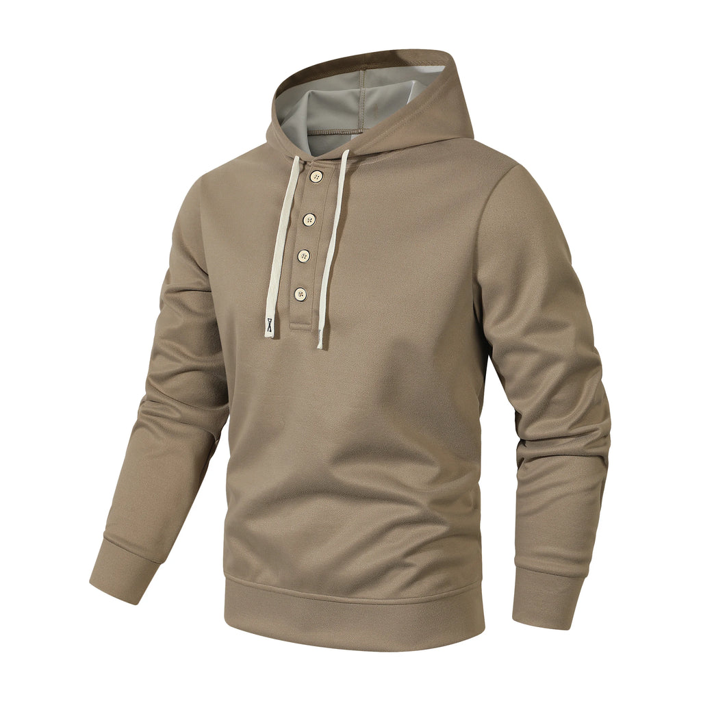 Men's Four button hoodie