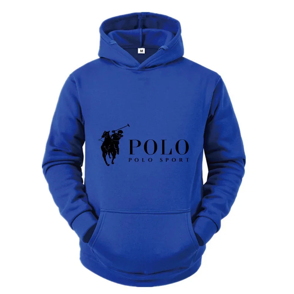 Men's POLO Printed  casual Hoodie