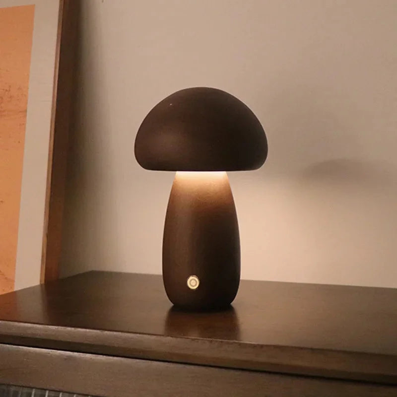 Mushroom Shaped Bedside Table Lamp