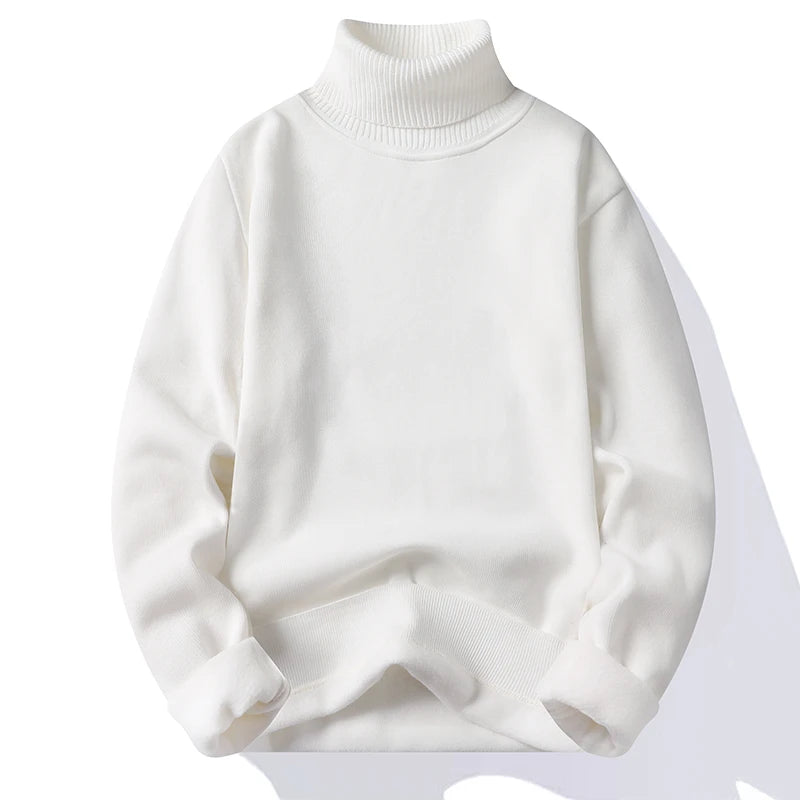 Men's Knitted Turtleneck Sweat Shirt