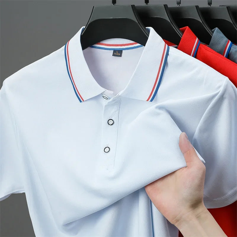 Men's Casual Short Sleeved Polo Shirt