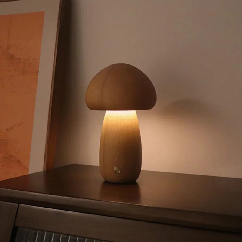 Mushroom Shaped Bedside Table Lamp