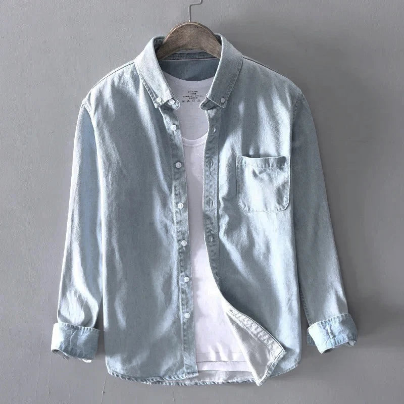 Long-sleeved Denim Shirt