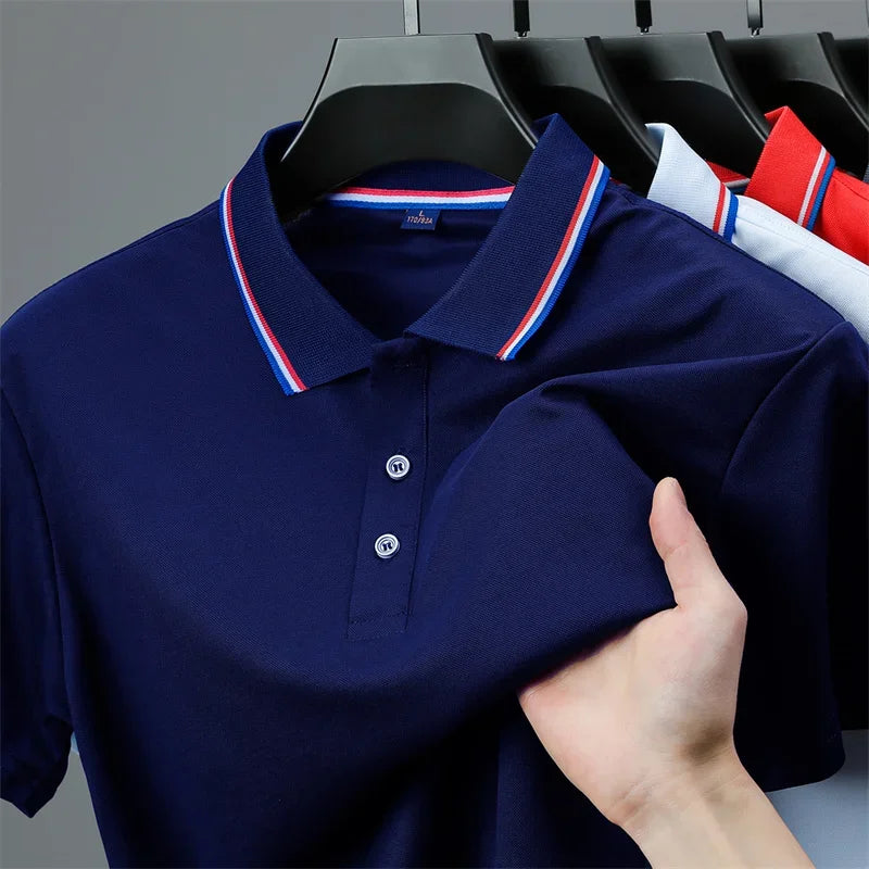Men's Casual Short Sleeved Polo Shirt