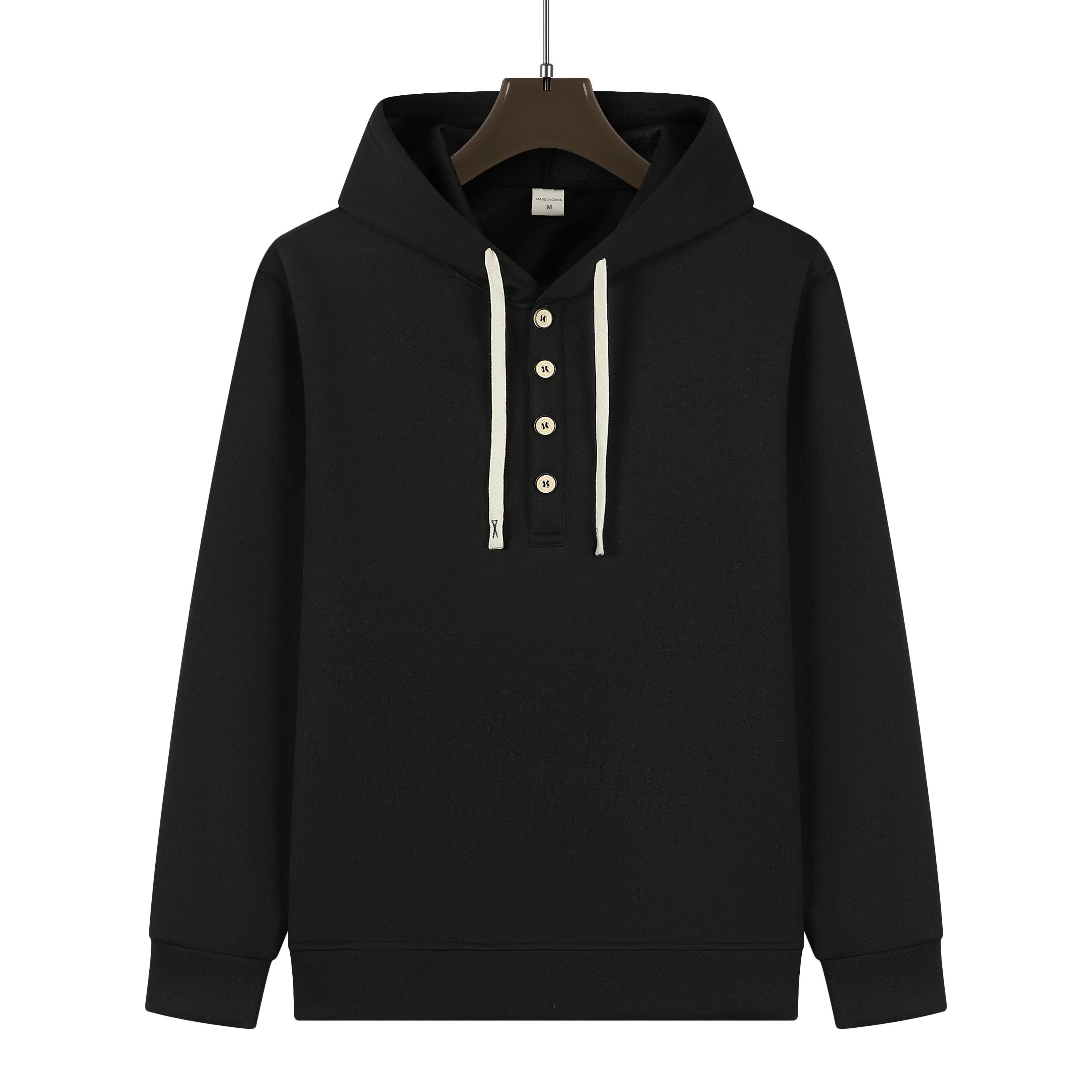 Men's Four button hoodie