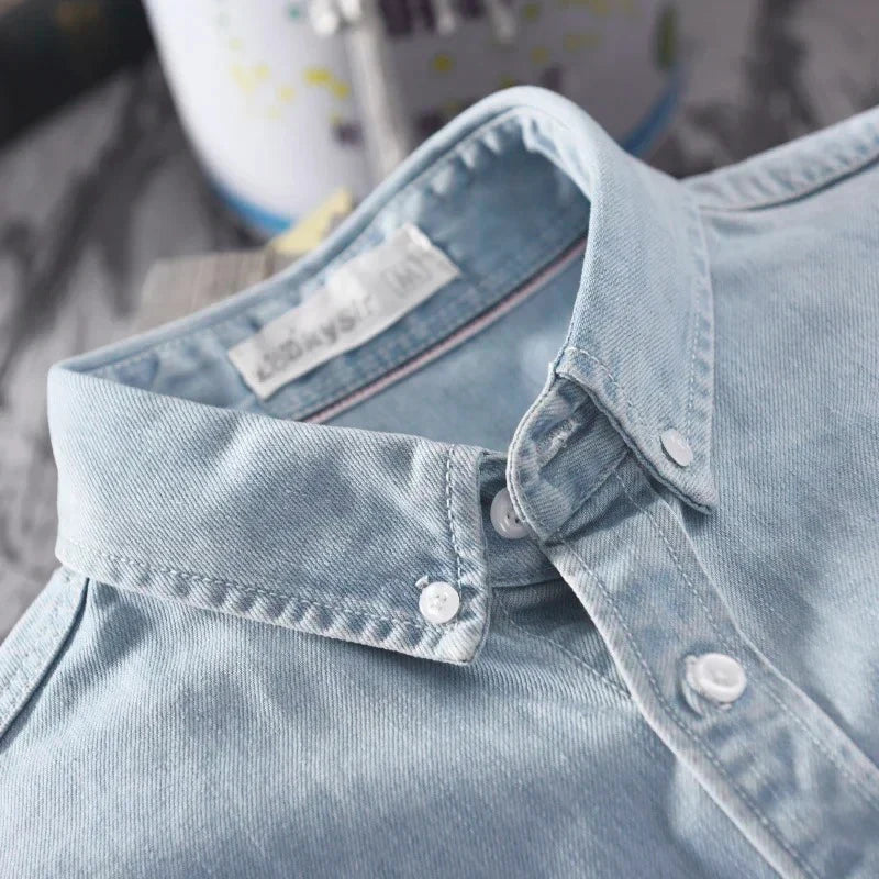 Long-sleeved Denim Shirt