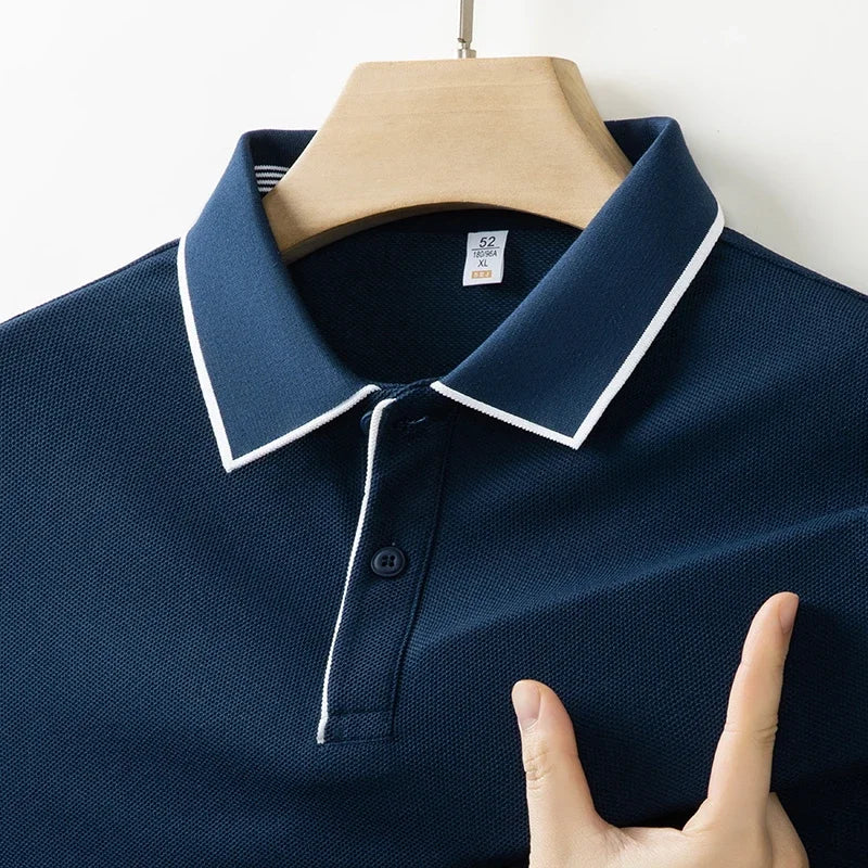 Solid Color Polo Shirt