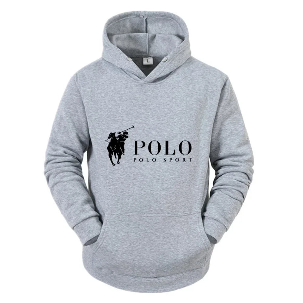 Men's POLO Printed  casual Hoodie