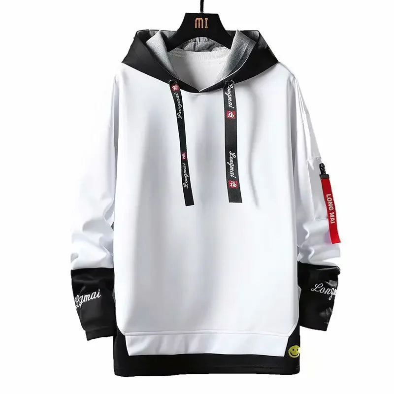 Men's Trendy Two-Piece Illusion Hoodie