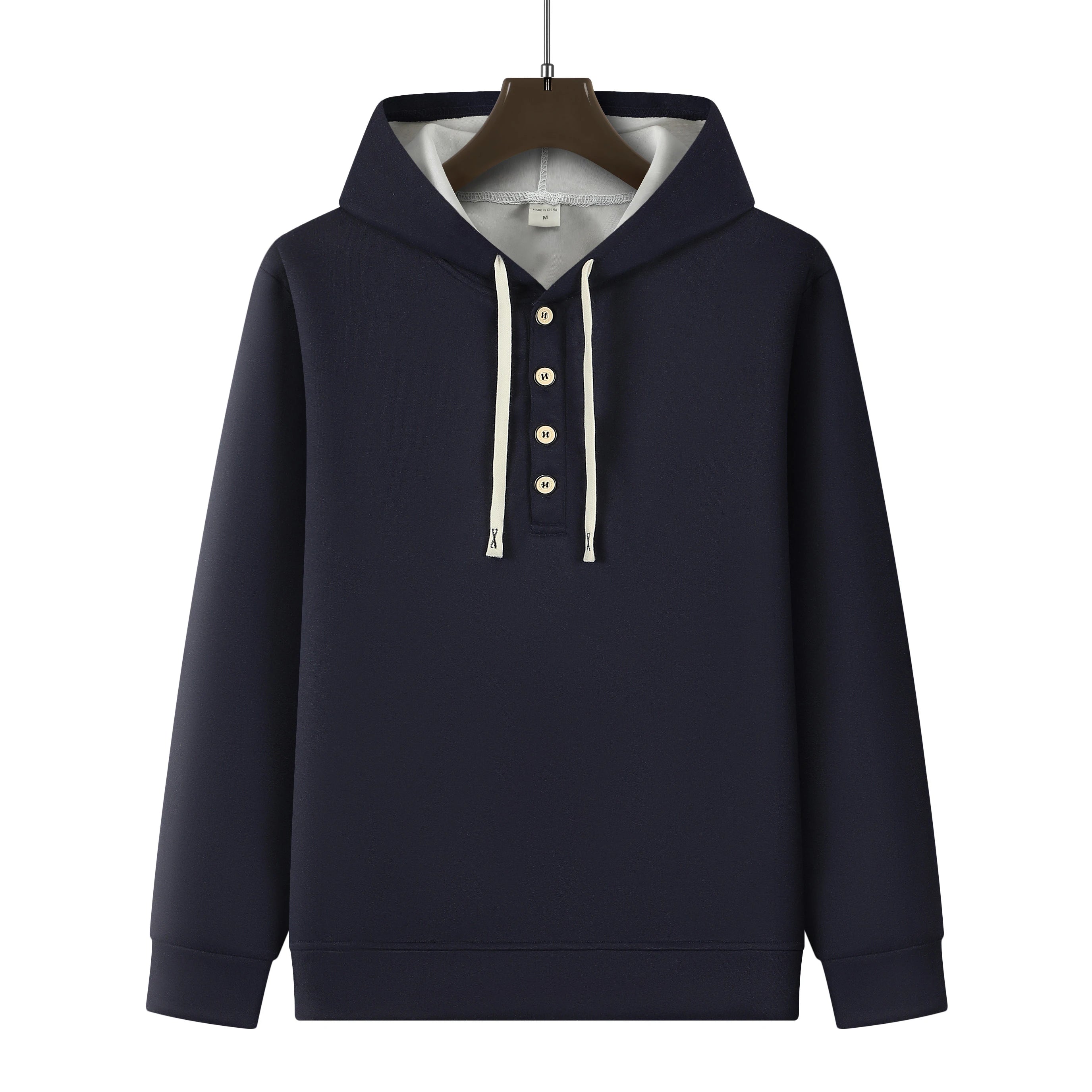 Men's Four button hoodie