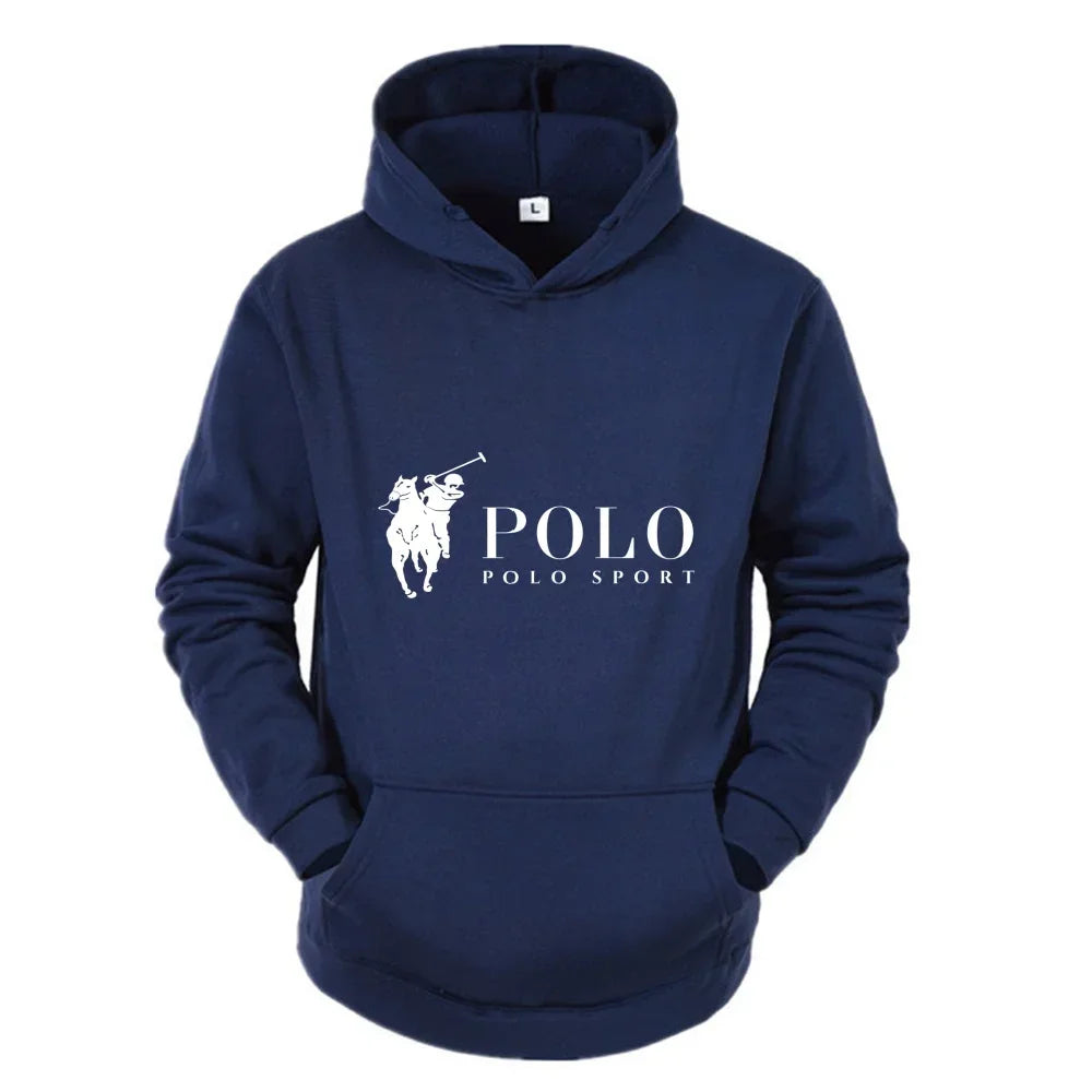 Men's POLO Printed  casual Hoodie