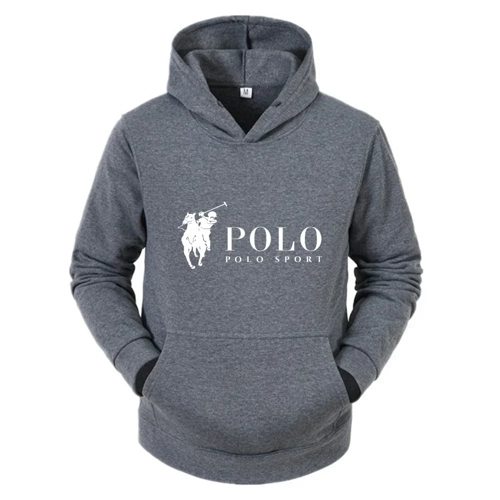 Men's POLO Printed  casual Hoodie