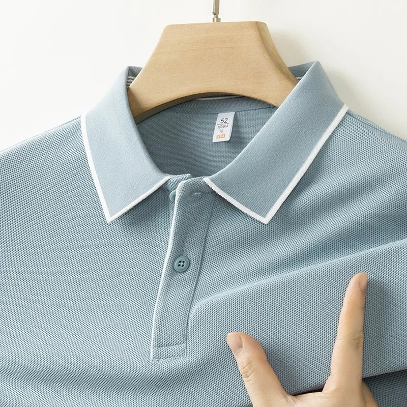Solid Color Polo Shirt