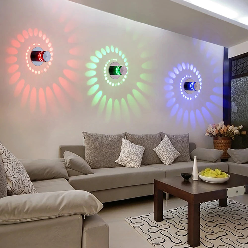 LED Spiral  Wall Light