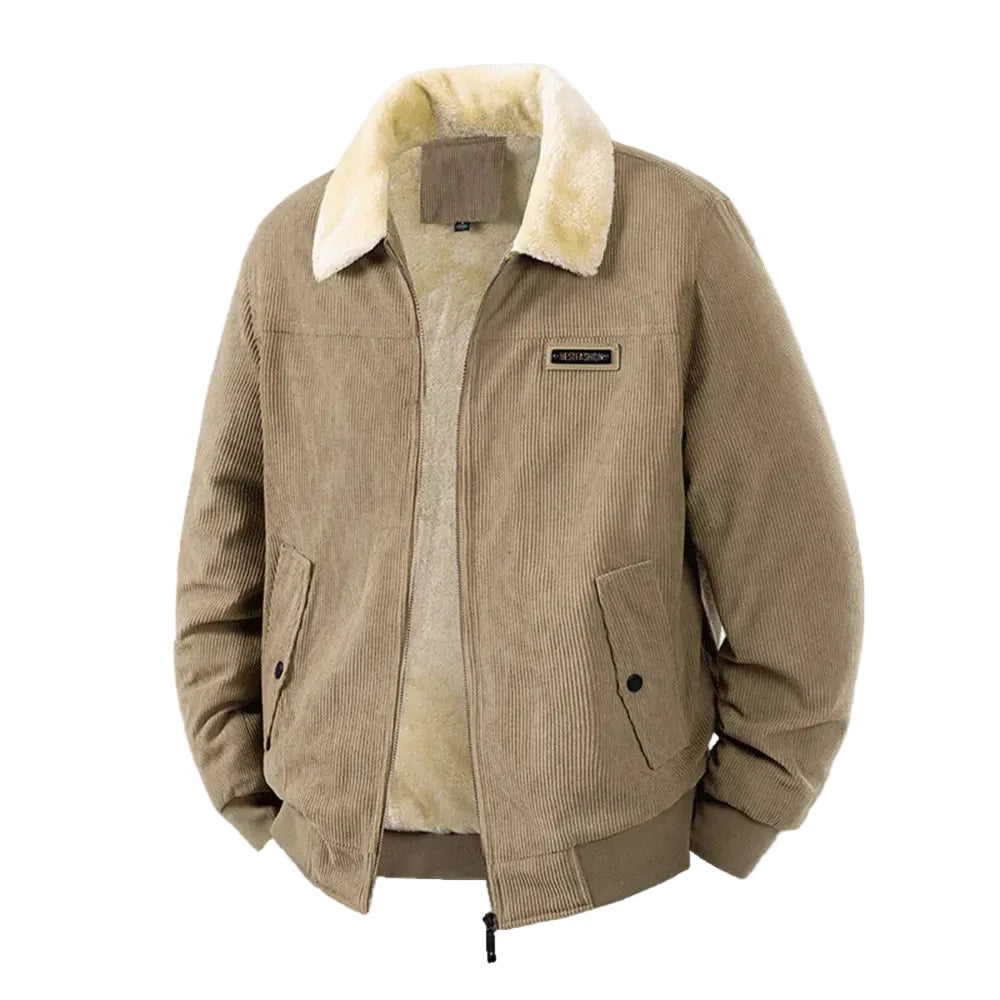 Men's Fleece-Lined Corduroy Jacket