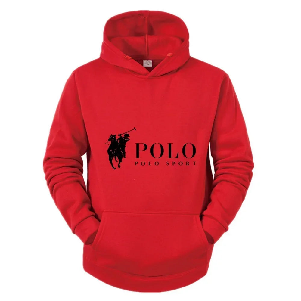 Men's POLO Printed  casual Hoodie