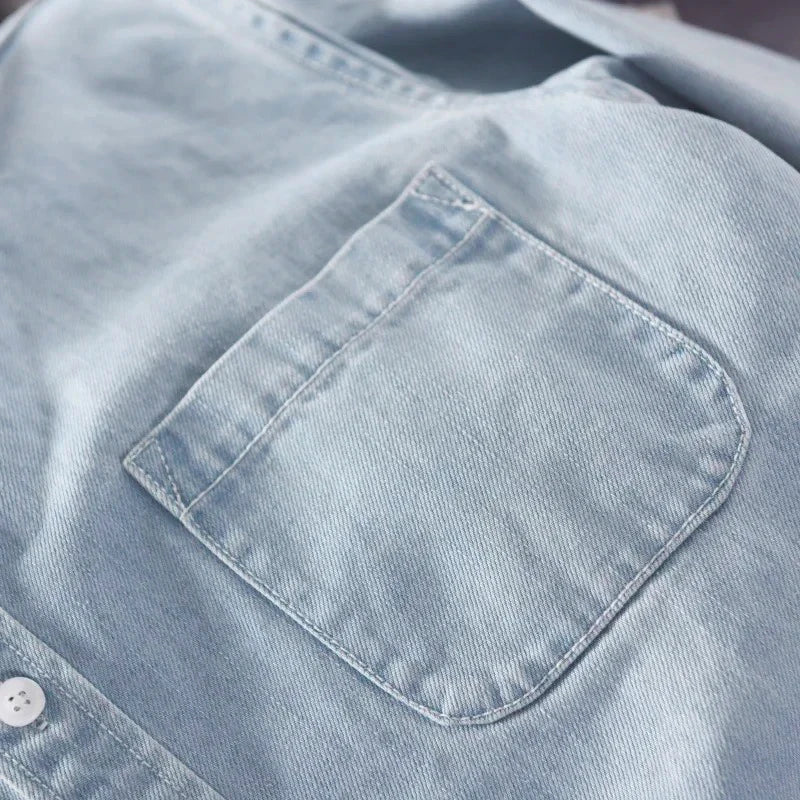 Long-sleeved Denim Shirt