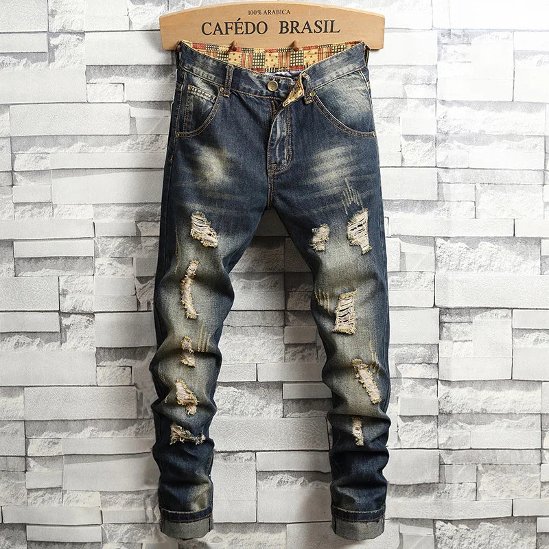 Vintage Men's Ripped Jeans