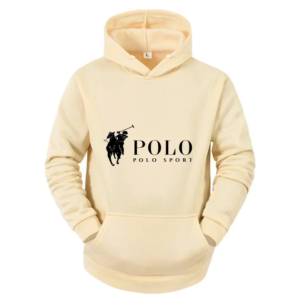 Men's POLO Printed  casual Hoodie
