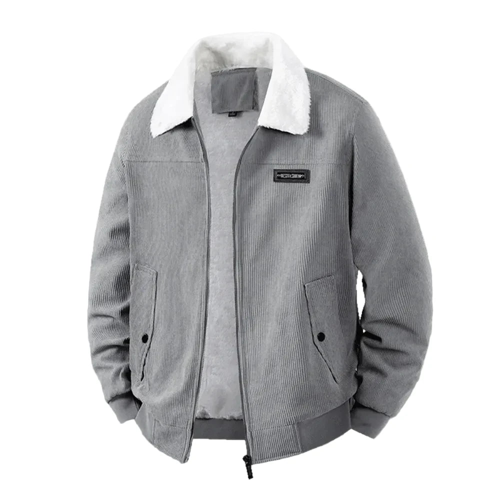 Men's Fleece-Lined Corduroy Jacket
