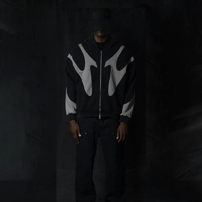 American Devil Pattern Hoodie