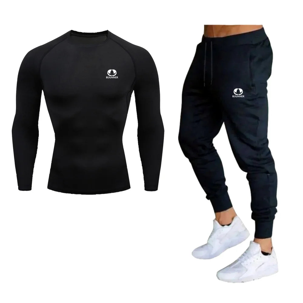 2-Piece Sets Gym Workout Tracksuit Men