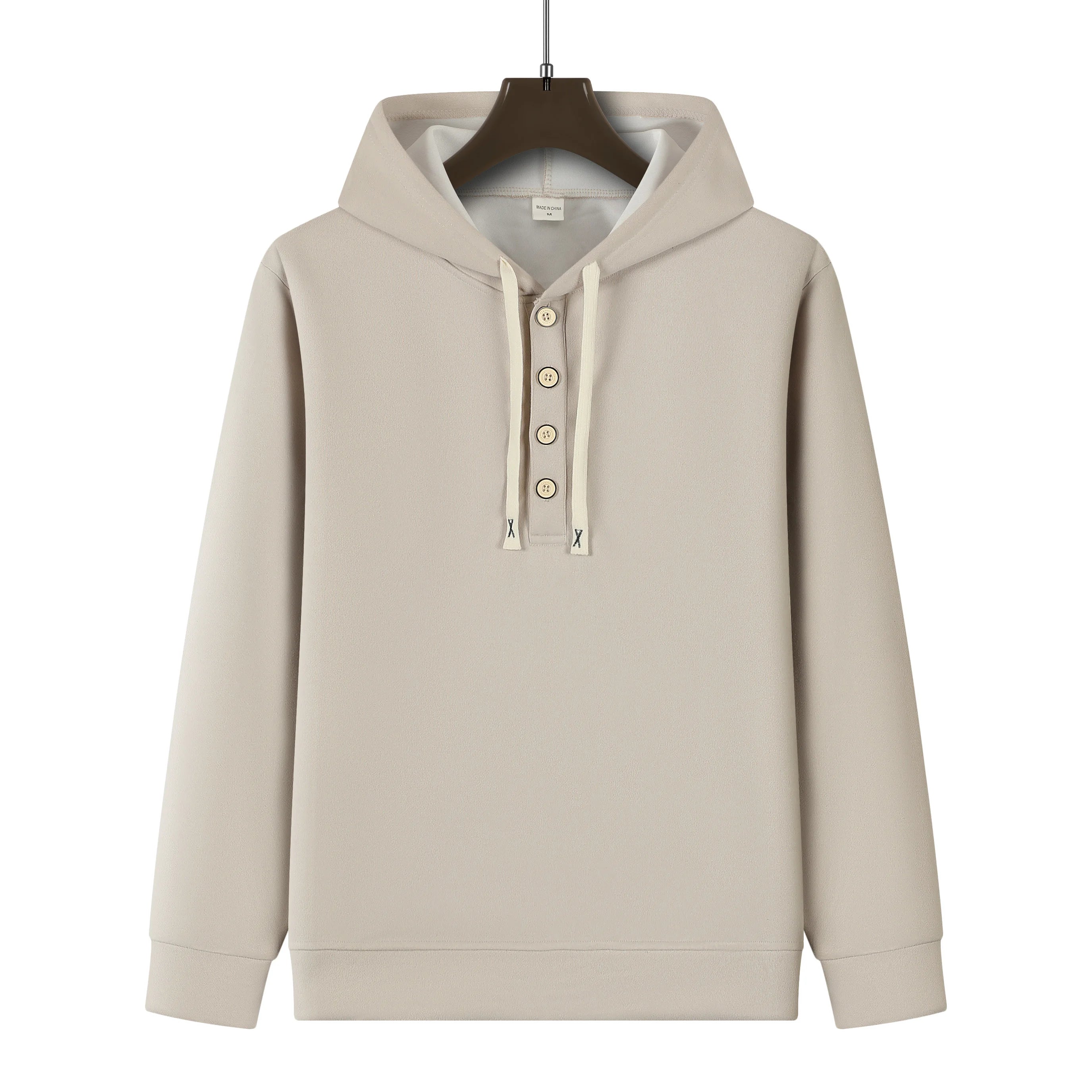 Men's Four button hoodie