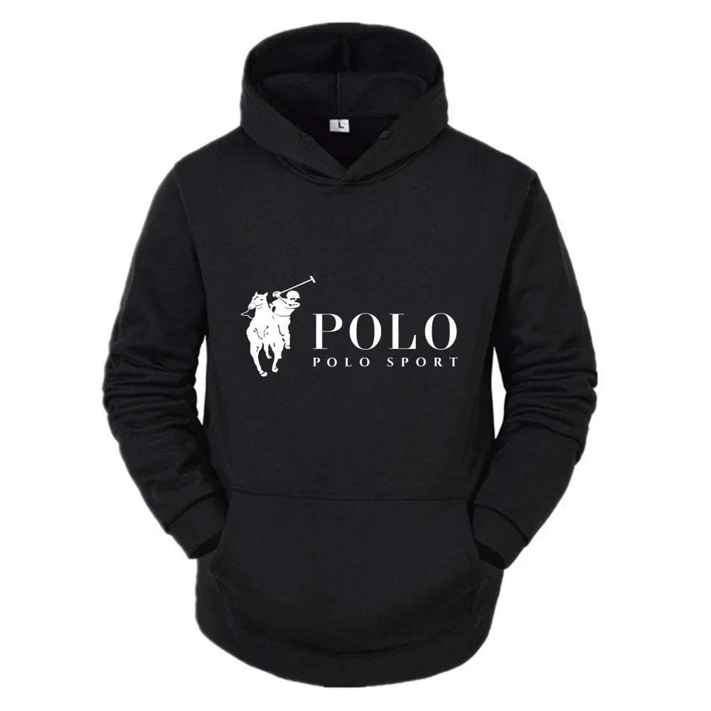Men's POLO Printed  casual Hoodie