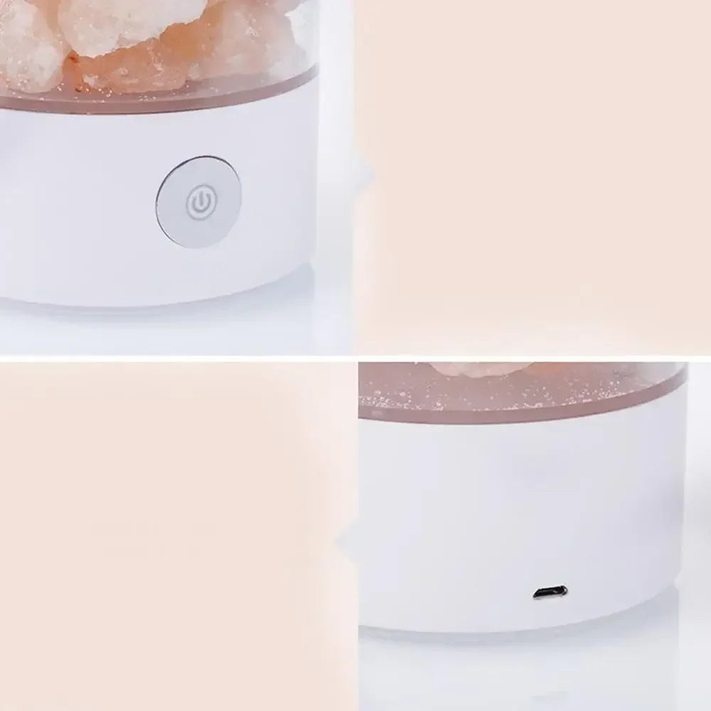 Himalayan Crystal Salt Stone Night Light Lamp